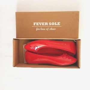 Classic Red Ballet Flats (size: 6)